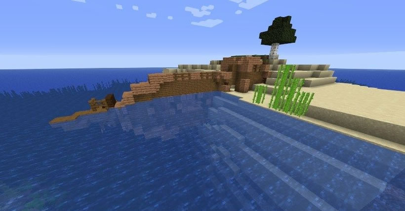Island With A Ship And Monument Seed for Minecraft 1.15