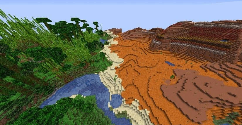 Jungle and Mesa Seed for Minecraft 1.15.2/1.14.4