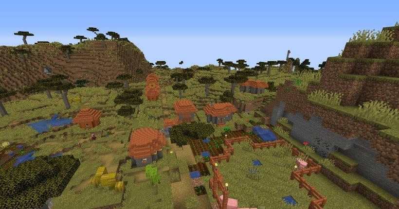 Mansion and Four Villages Seed Screenshot 2