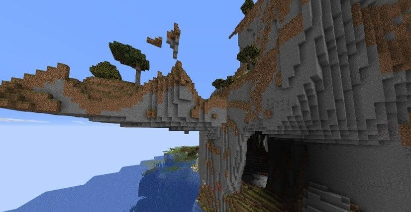 Nice Cave With Waterfalls Seed Screenshot