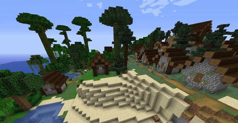 Small Island With Two Villages Seed Screenshot 2