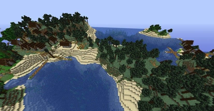 Small Island With Two Villages Seed for Minecraft 1.15.2/1.14.4