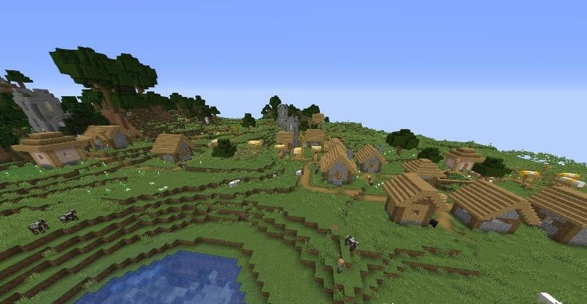 Three Villages Near Winter Biome Seed Screenshot 2
