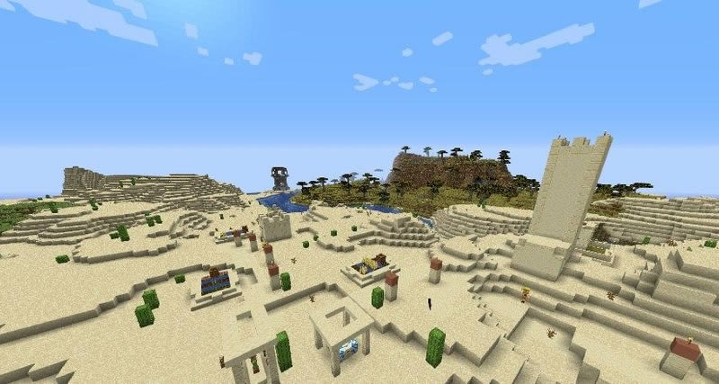 Two Villages and Jungle Temple Seed Screenshot