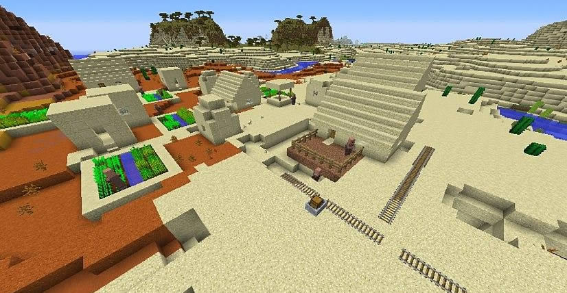 Village on the Border of Biomes Seed Screenshot 2