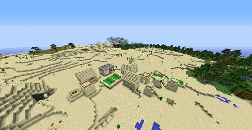 Village With Toolsmith House Near Mushroom Forest Seed Screenshot 2