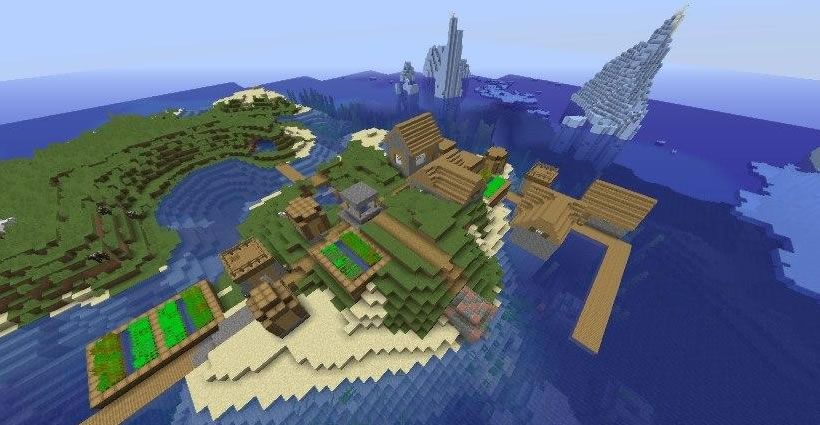 Village With Underwater Ruins Seed Screenshot 3