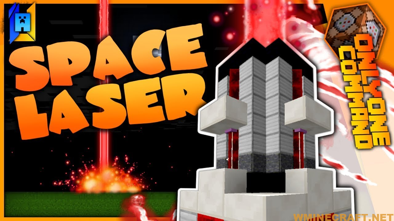 Space Laser Command Block 1 12 2 Laser Cannon To Your Minecraft World