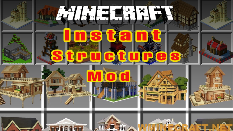 Instant Structures Mod 1 16 2 1 15 2 For Minecraft Survival And Creativity