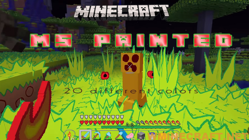 Ms Painted Resource Pack 1 16 4 1 15 2 1 12 2 Microsoft Paint In Minecraft World Minecraft