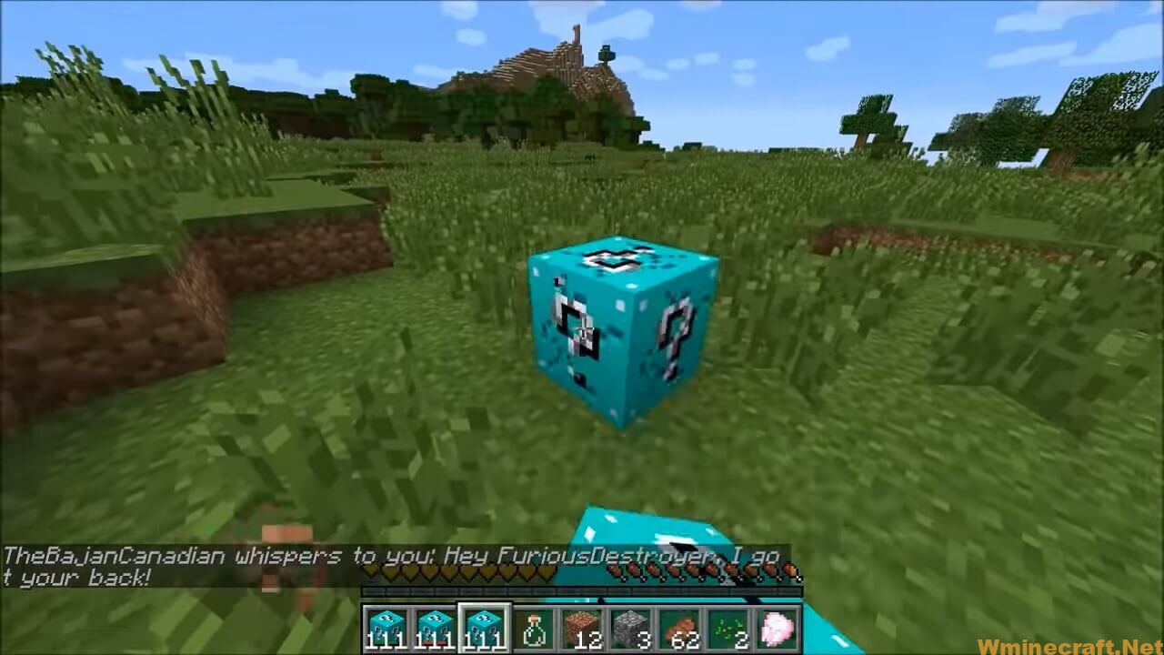 Lucky Block Blue Mod for Minecraft 1.8/1.7.10, source: free…