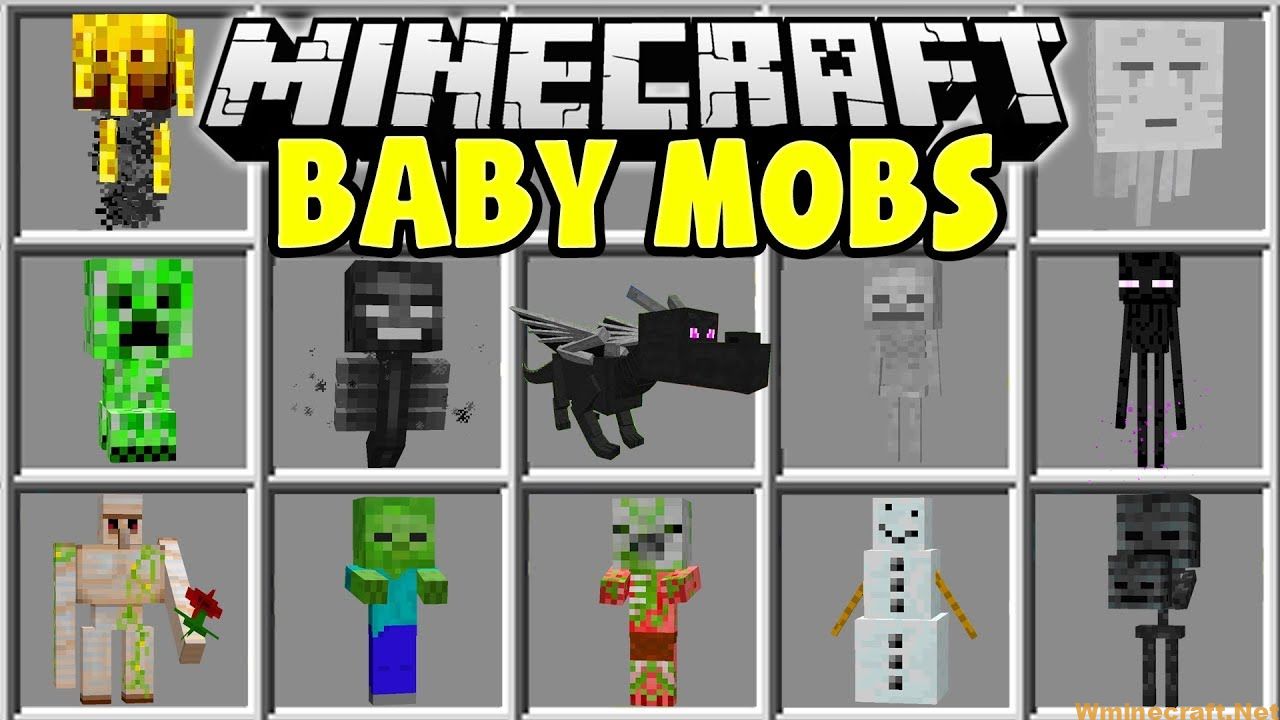 Baby Mobs Mod 1 12 2 1 7 10 For Minecraft Creates A Few Small Mobs