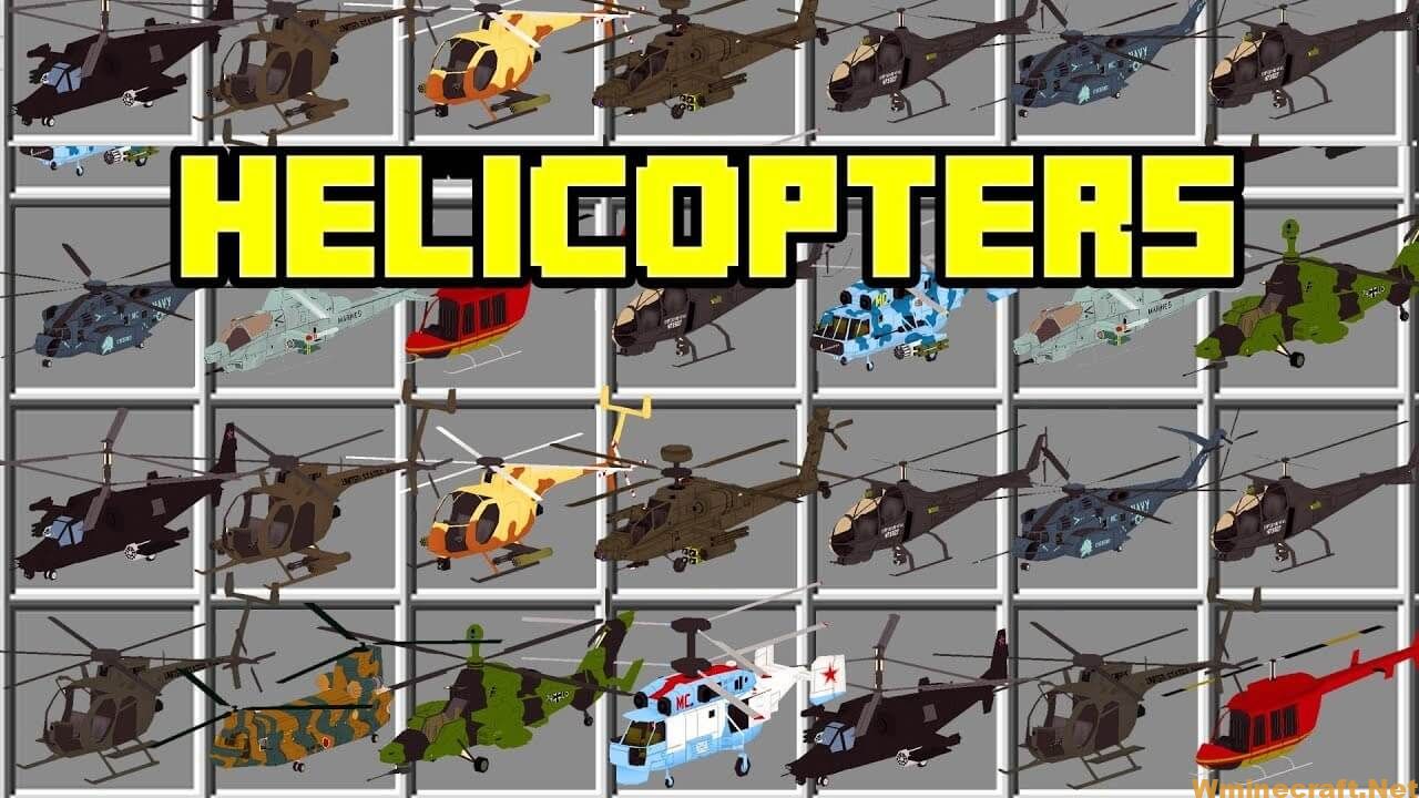 Download Mc Helicopter Mod 1 12 2 1 7 10 Little Like Flan S Mod World Minecraft