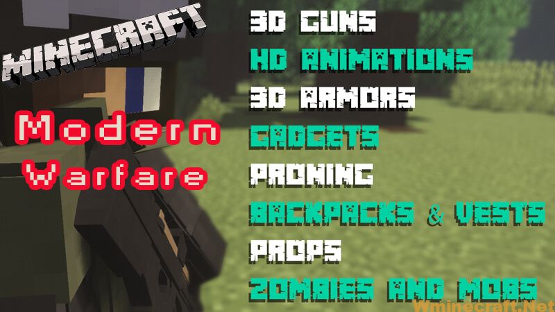 Modern Warfare Mod 1 12 2 3d Gun Model Minecraft Wminecraft Net