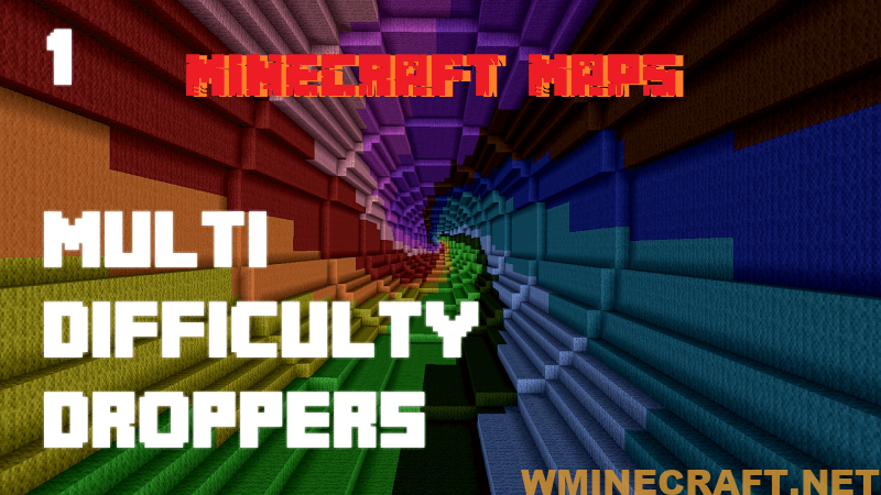 Multi Difficulty Droppers Map Maps For Minecraft Wminecraft Net