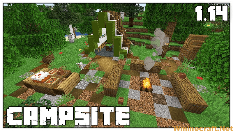 Campsite Map Minecraft (by Cubecraft Games) - Wminecraft.net