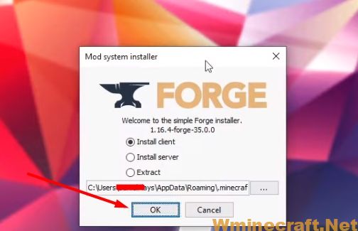 minecraft forge 1 16 4 install