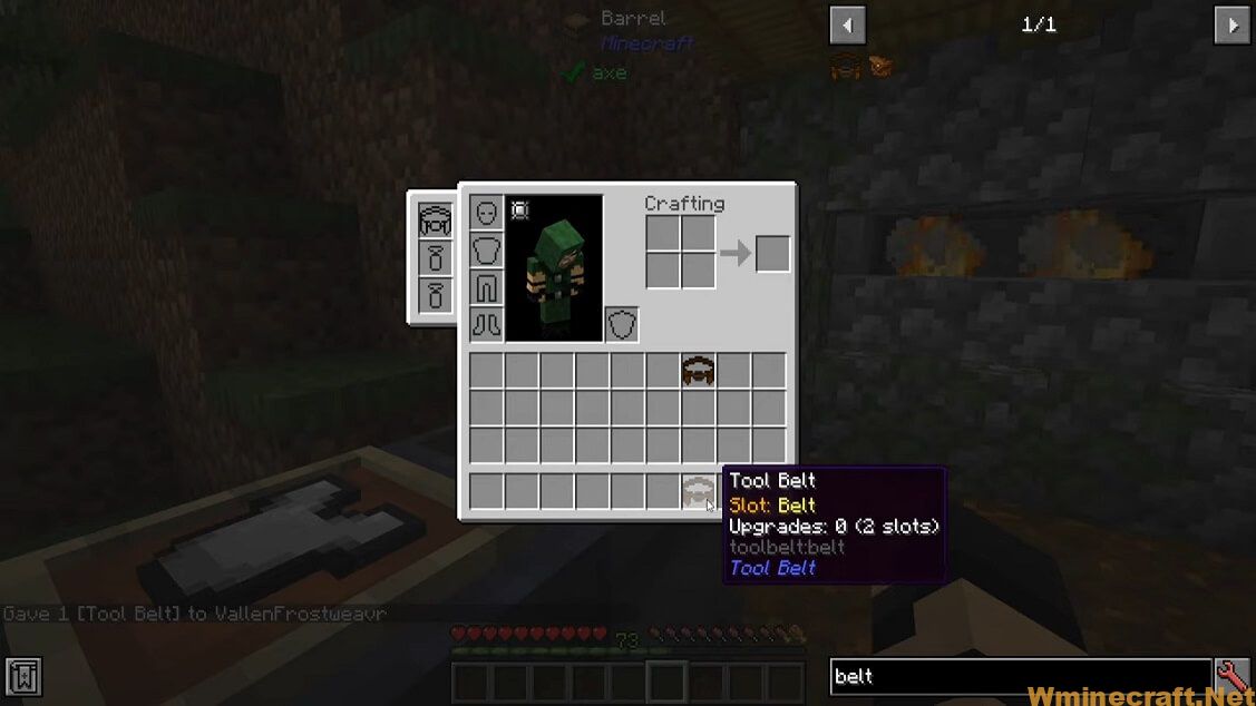 Tool Belt Mod 1.16.5/1.15.2 Tool Belts' survival tools Minecraft