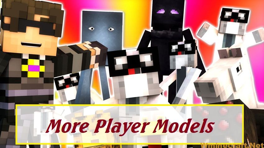 More Player Models 2 Mod 1.18.2 → 1.16.5 (Wings, Mermaid Tail & Ears)