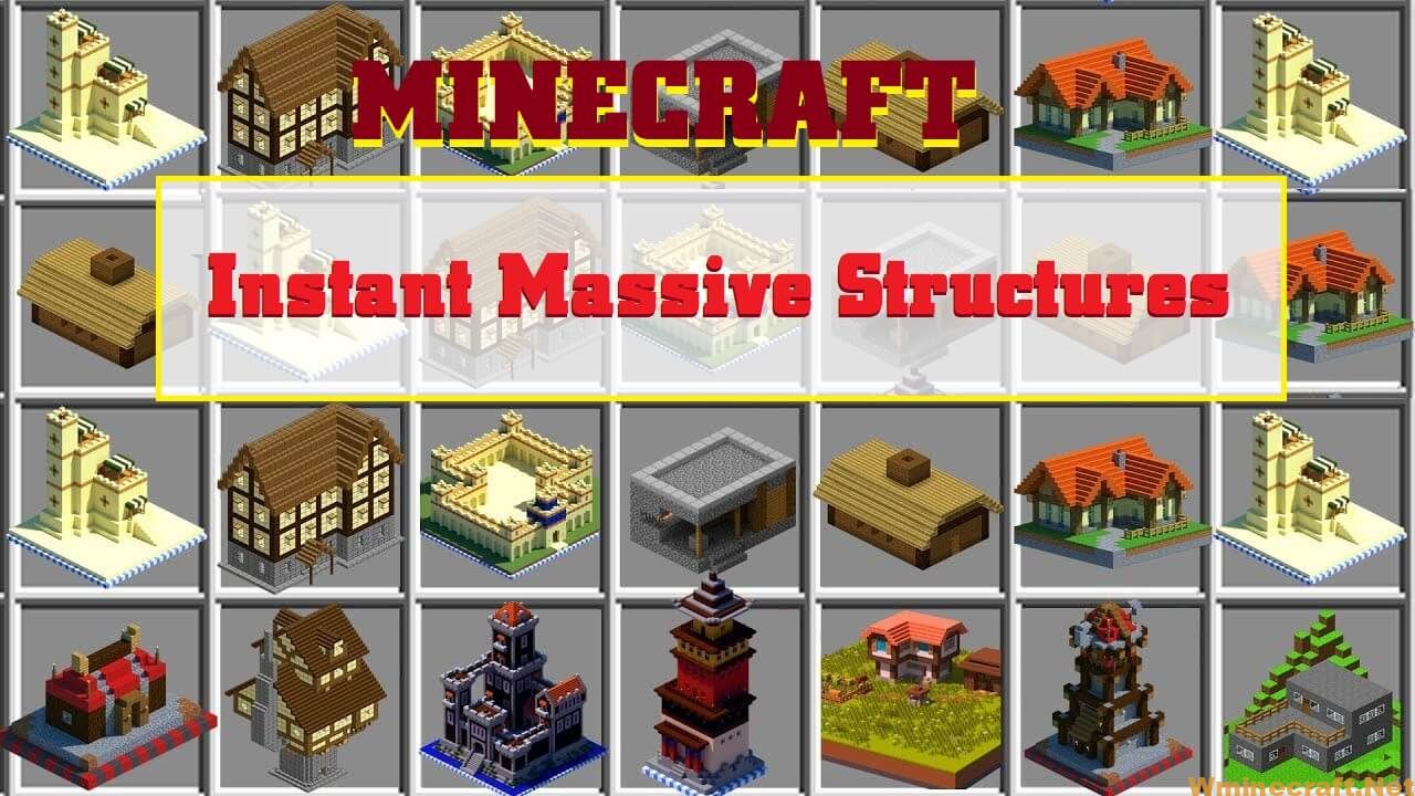 Download Instant Massive Structures Mod 1.16/1.14 and 1.12.2 - IMS Mod