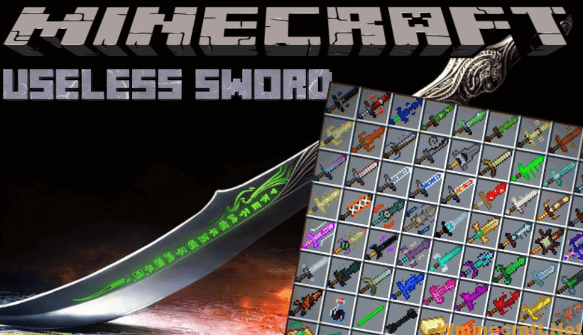 Useless Sword Mod For Minecraft 1 16 5 1 15 2 1 14 4 1 12 2 World Minecraft
