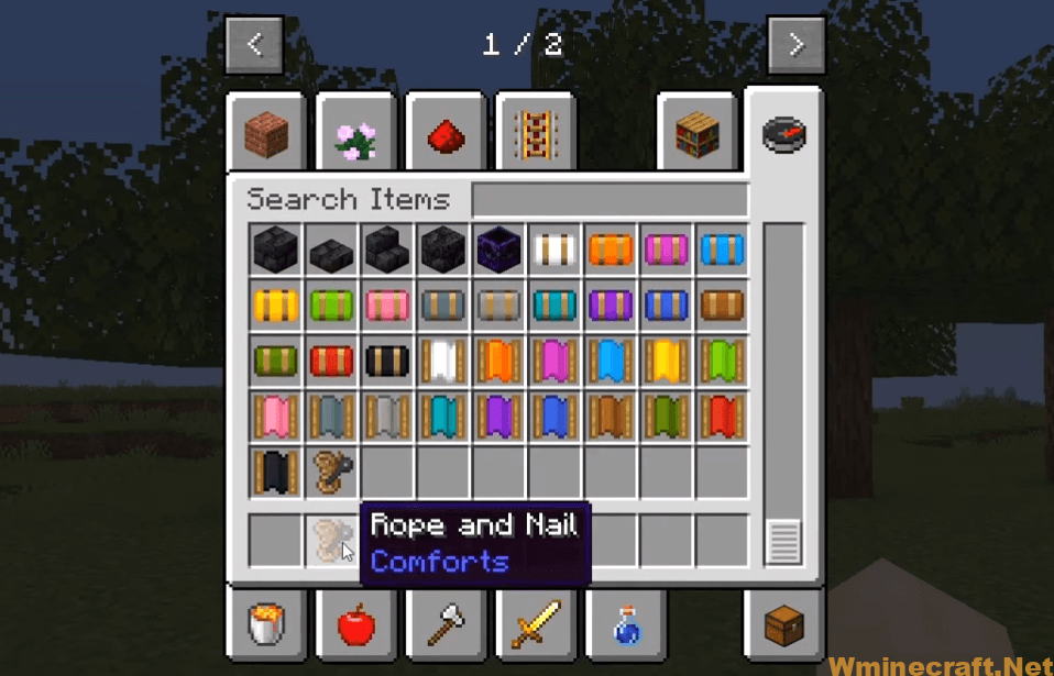Comforts Mod 1.17.1/1.16.5 [Hammock crafting mod for Minecraft ...