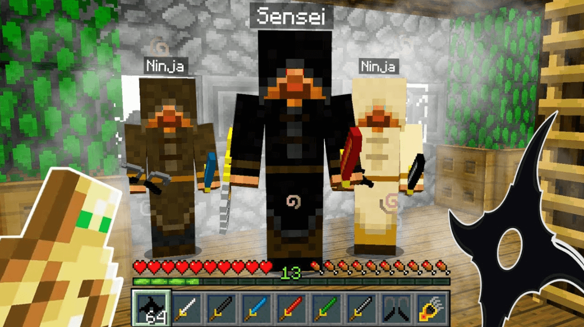 NinjaGear Mod 1.16.5/1.11.2 – Ninja Themed Items and Blocks