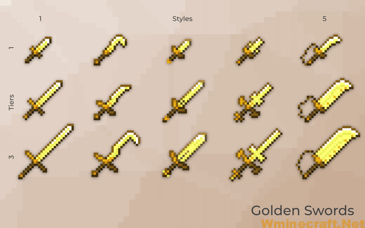 v2.2  1.14 ] - Infinite Swords Project - More Swords, More Styles Minecraft  Texture Pack