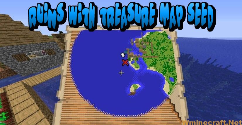 Ruins With Treasure Map Seed For Minecraft 1 15 2 1 14 4 Views 116 Wminecraft Net