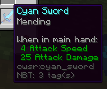 Minecraft: EPIC SWORDS (ELEMENTAL SWORDS AND UPGRADES) Cyan Warrior Swords  Mod Showcase