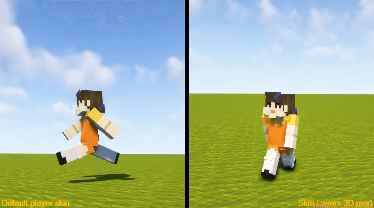 Skin Layers 3D Mod (1.20.2, 1.19.4) - Render The Player Skin Layer