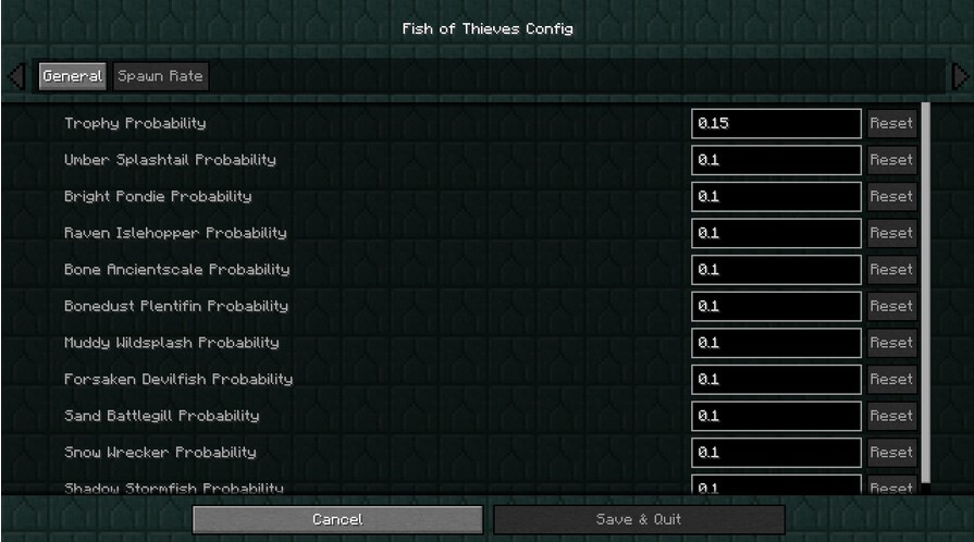 Fish of Thieves - Minecraft Mod